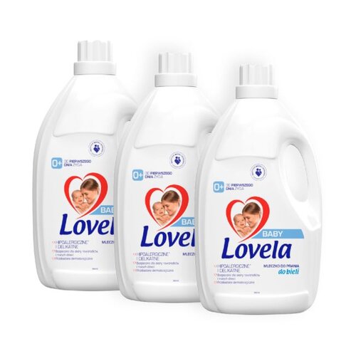 Płyn do prania LOVELA Baby Biały 3 x 2900 ml