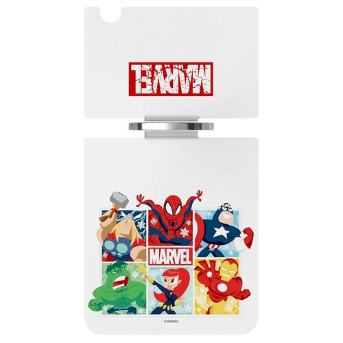 Wkładka SAMSUNG do etui Clear Cover z pierścieniem do Galaxy Z Flip 4 Marvel Biały