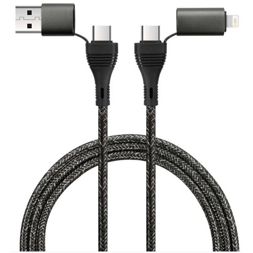 Kabel USB-C/USB - USB-C/Lighning FOREVER Core 1.2 m Czarny