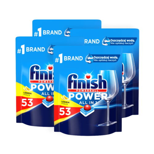 Tabletki do zmywarek FINISH Powerball Power All in 1 Lemon - 212 szt.