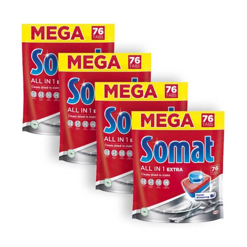 Tabletki do zmywarek SOMAT All in 1 Extra - 304 szt.