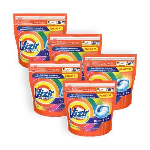 Kapsułki do prania VIZIR All in 1 Pods Color - 215 szt.