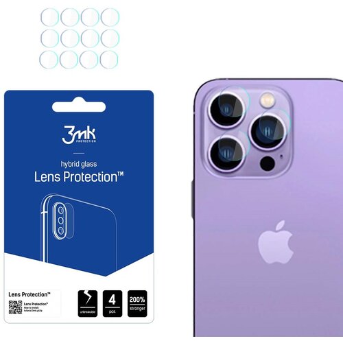Szkło hybrydowe na obiektyw 3MK Lens Protection do Apple iPhone 14 Pro/14 Pro Max