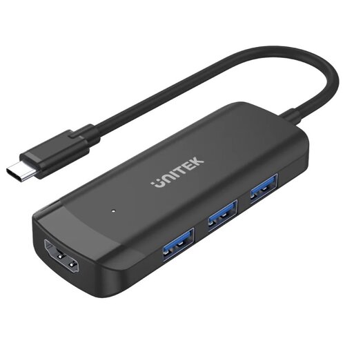 Hub UNITEK H1110B USB Typu C, Aktywny / Pasywny