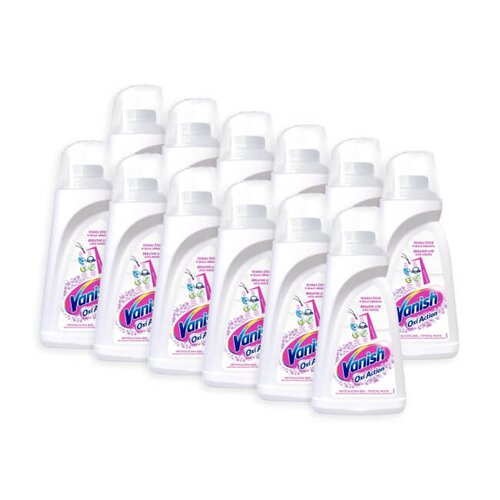 Odplamiacz do prania VANISH Oxi Action Biały 12 x 1000 ml