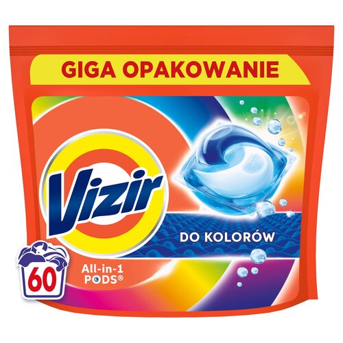 Kapsułki do prania VIZIR ALL in 1 Pods Color - 60 szt.