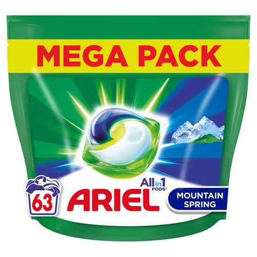 Kapsułki do prania ARIEL All in 1 Pods Mountain Spring - 63 szt.