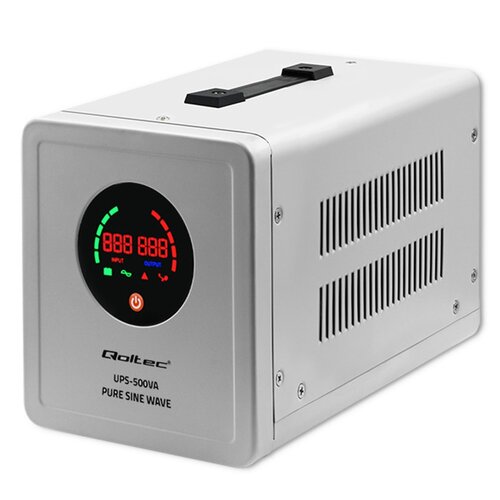 Zasilacz UPS QOLTEC Pure Sine Wave 50719 500VA 350W