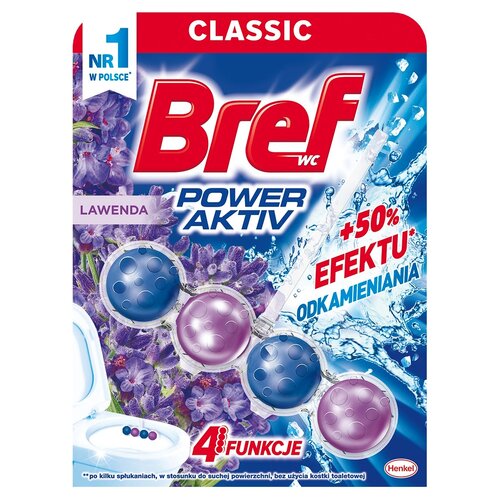 Kostka do WC BREF Power Aktiv Lawenda 50g