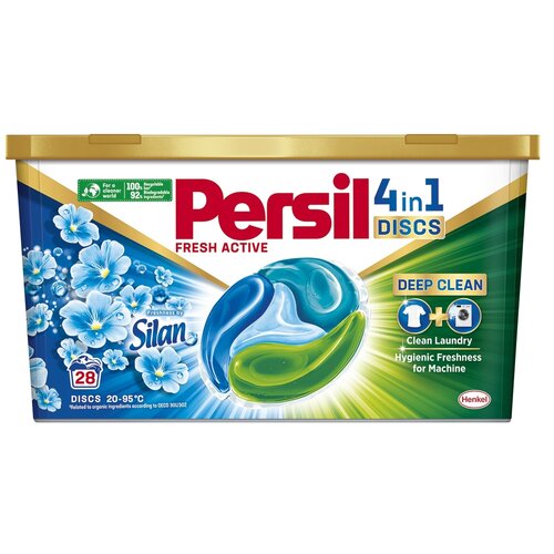 Kapsułki do prania PERSIL Fresh Active Discs 4 in 1 Freshness by Silan - 28 szt.