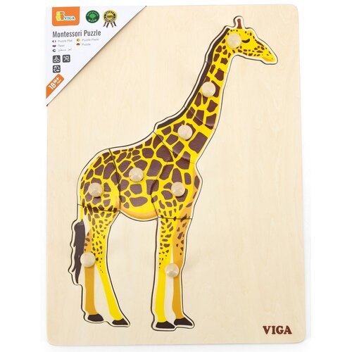 Puzzle VIGA Na podkładce: Żyrafa 44605 (8 elementów)