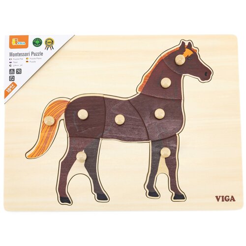Puzzle VIGA Na podkładce: Koń 44607 (8 elementów)