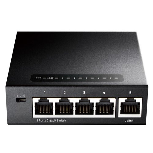 Switch CUDY GS105 5-port Gigabit Ethernet, 5 portów