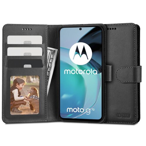 Etui TECH-PROTECT Wallet do Motorola Moto G72 Czarny