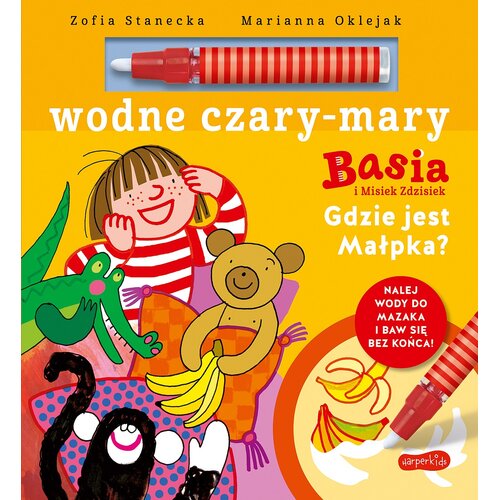 Kolorowanka Wodne czary-mary Basia i Misiek Zdzisiek Gdzie jest Małpka?