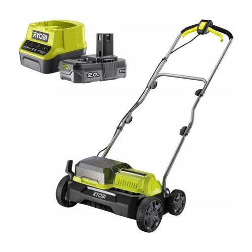 Wertykulator akumulatorowy RYOBI RY18SFX35A-0 + Akumulator RYOBI ONE+ RC18120-120 2Ah 18V + ładowarka