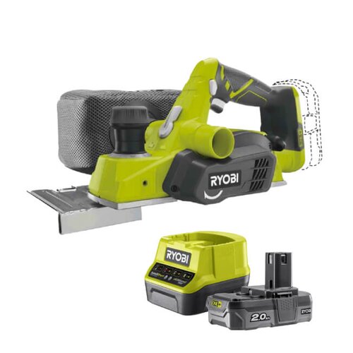 Strug RYOBI R18PL-0 + Akumulator RYOBI ONE+ RC18120-120 2Ah 18V + ładowarka