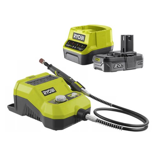 Multiszlifierka RYOBI R18RT-0 + Akumulator RYOBI ONE+ RC18120-120 2Ah 18V + ładowarka