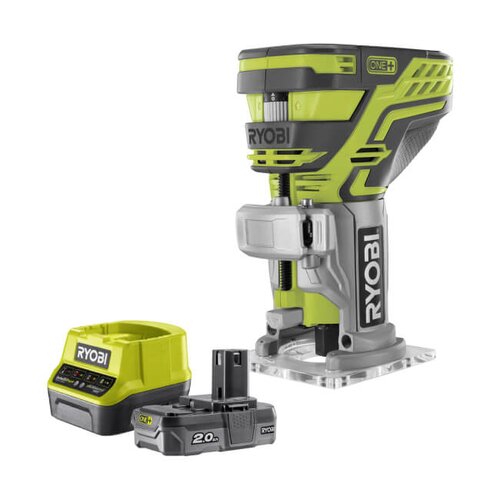 Frezarka RYOBI R18TR-0 + Akumulator RYOBI ONE+ RC18120-120 2Ah 18V + ładowarka