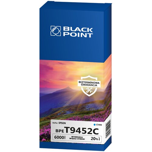 Tusz BLACK POINT do Epson T9452C Błękitny 66 ml BPET9452C