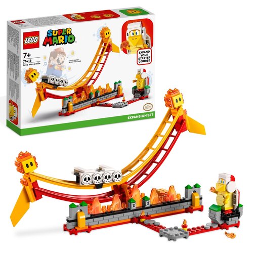 LEGO 71416 Super Mario Przejażdżka po fali lawy – zestaw rozszerzający