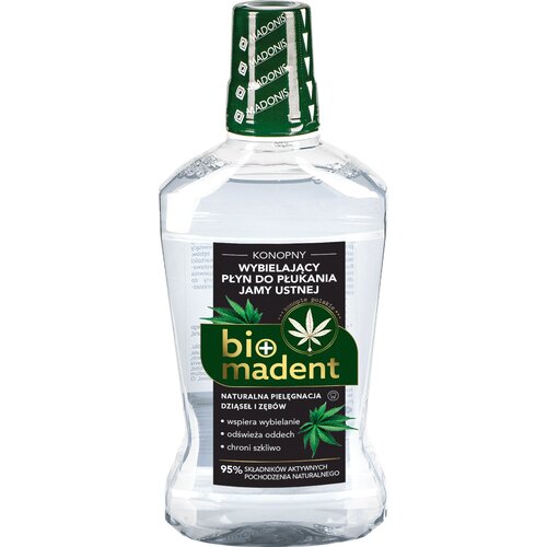 Płyn do płukania jamy ustnej BIO MADENT Wybielający Konopny 500 ml