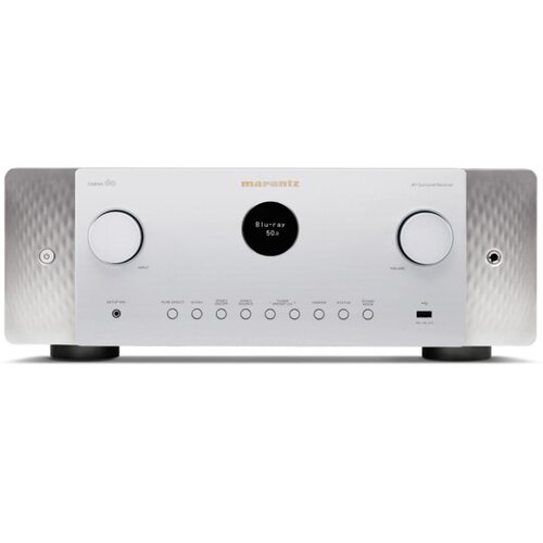 Amplituner MARANTZ Cinema 60 Srebrny 7.2-kanałowy, 8K UltraHD,DTS:X,BT,Wi-Fi,AirPlay2,Spotify,Multiroom HEOS