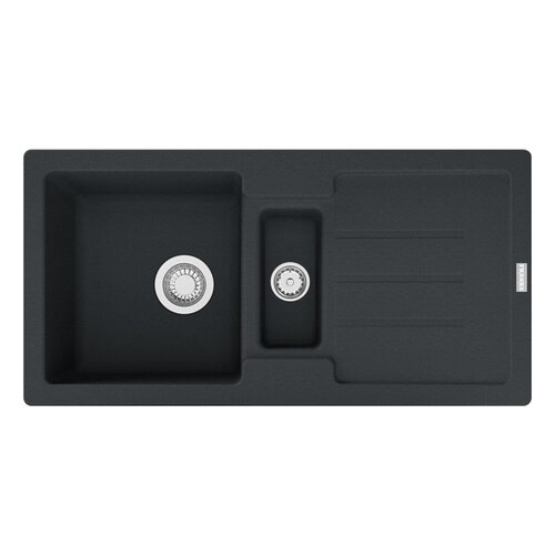 Zlewozmywak półtorakomorowy z ociekaczem FRANKE Strada SAG 651-86 114.0676.320 Onyx 43.5x86