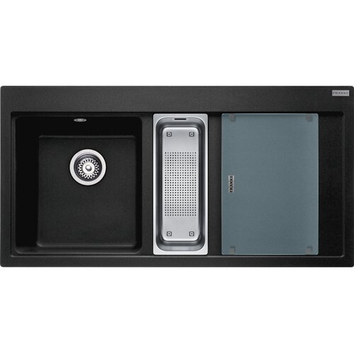 Zlewozmywak półtorakomorowy z ociekaczem FRANKE Mythos MTG 651-100 114.0675.935 Onyx 51.5x100