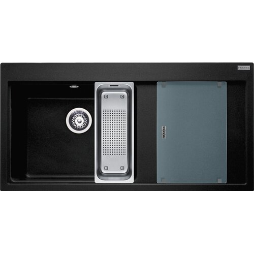 Zlewozmywak jednokomorowy z ociekaczem FRANKE Mythos MTG 611-100 114.0675.939 Onyx 51.5x100
