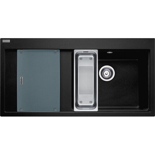 Zlewozmywak jednokomorowy z ociekaczem FRANKE Mythos MTG 611-100 114.0675.940 Onyx 51.5x100