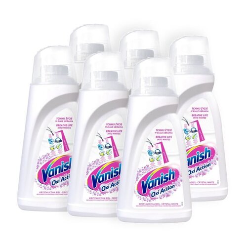 Odplamiacz do prania VANISH Oxi Action Biały 6 x 1000 ml