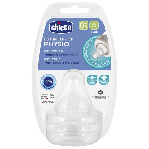 Smoczek CHICCO Perfect 5 Przezroczysty 0 m+ (2 sztuki)