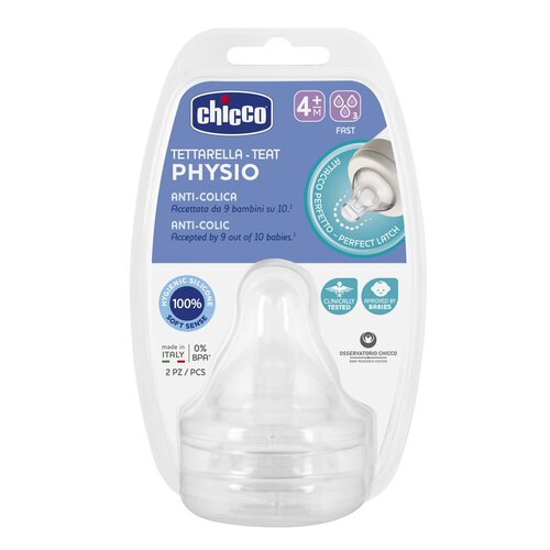Smoczek CHICCO Perfect 5 Przezroczysty 4 m+ (2 sztuki)