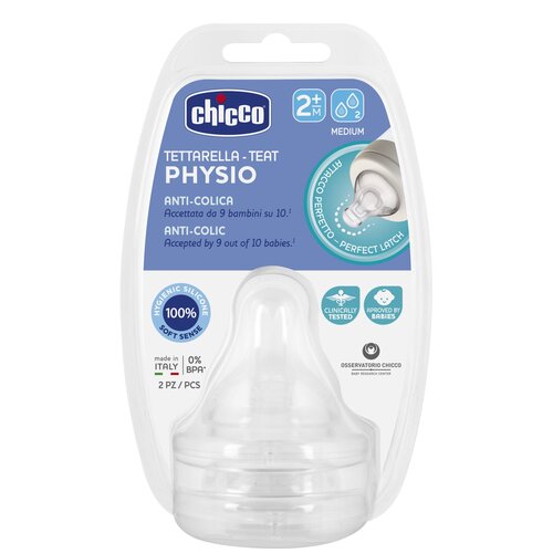 Smoczek CHICCO Perfect 5 Przezroczysty 2 m+ (2 sztuki)