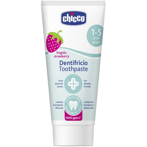Pasta do zębów CHICCO z fluorem Truskawka 1+ 50 ml