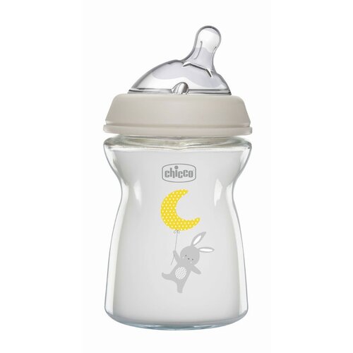 Butelka CHICCO NaturalFeeling 250 ml Przezroczysty
