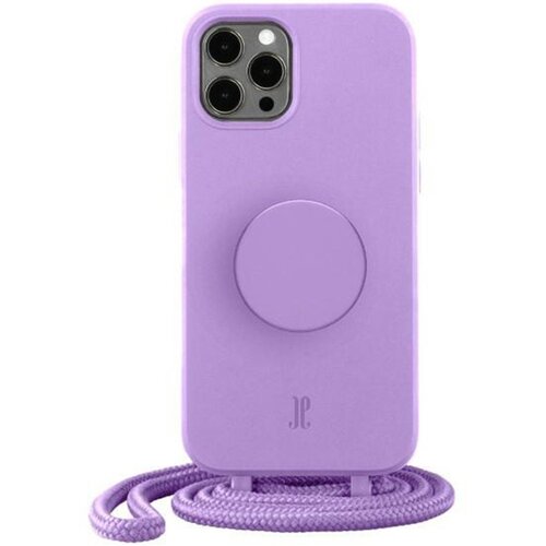 Etui JUST ELEGANCE PopGrip do Apple iPhone 12/12 Pro Lawendowy