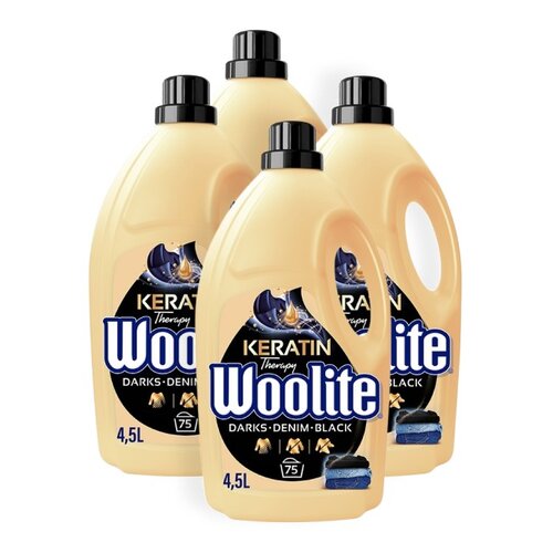 Płyn do prania WOOLITE Keratin Therapy Czarny 4 x 4500 ml
