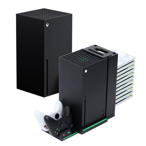 Konsola MICROSOFT XBOX Series X + Podstawka chłodząca FROGGIEX FX-XS-C1-B do Xbox Series X