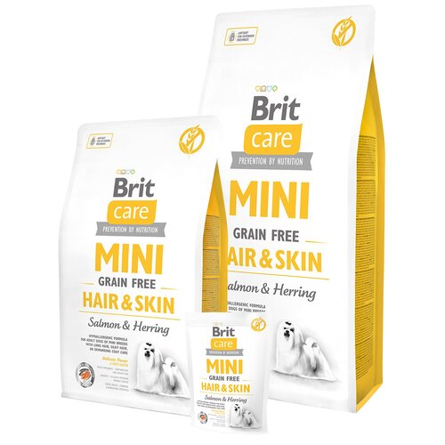 Karma dla psa BRIT Care Mini Hair & Skin Łosoś ze śledziem 7 kg