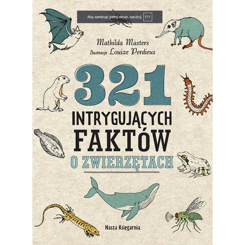 Książka 321 intrygujących faktów o zwierzętach Mathilda Masters (twarda okładka)