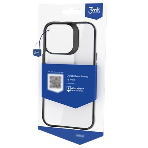 Etui 3MK Satin Armor Case+ do Samsung Galaxy A54 5G Przezroczysto-czarny
