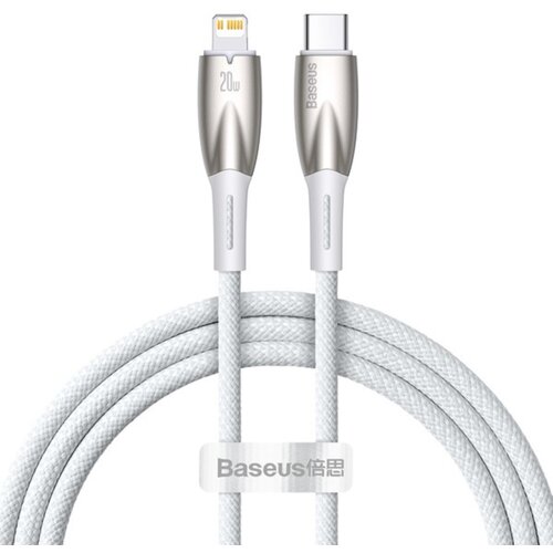 Kabel USB-C - Lightning BASEUS Glimmer 1m Biały