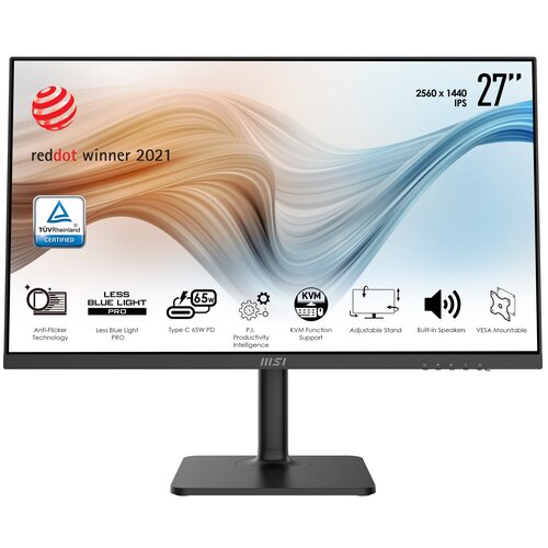 Monitor MSI Modern MD272QP 27" 2560x1440px IPS 4 ms