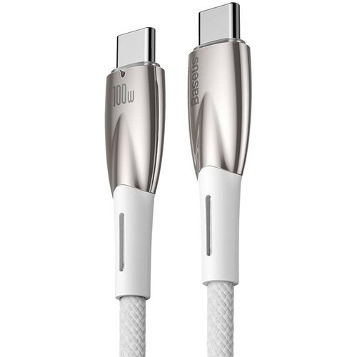 Kabel USB Typ C - USB Typ C BASEUS Glimmer 100W 2 m Biały