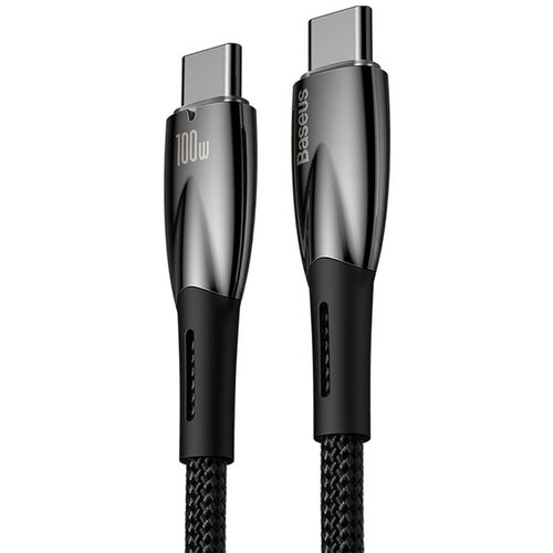 Kabel USB-C - USB-C BASEUS Glimmer 100W 2 m Czarny