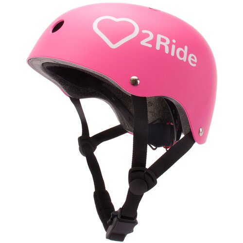 Kask rowerowy SUN BABY Heart Bike Love 2 Ride Różowy dla Dzieci (rozmiar S)