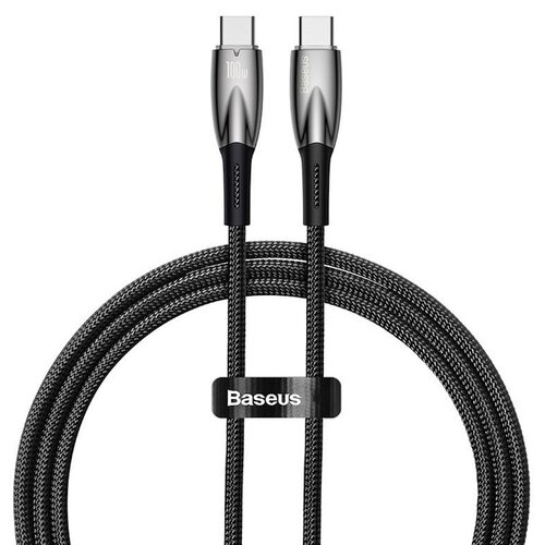 Kabel USB-C - USB-C BASEUS Glimmer 100W 1 m Czarny