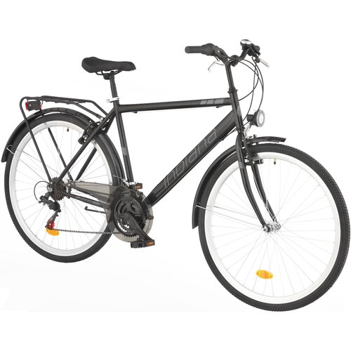 Rower miejski INDIANA Trekker 21B 26 cali męski Czarny